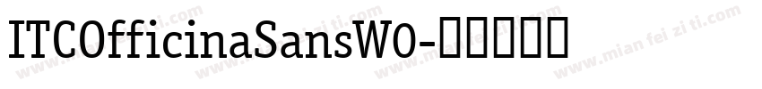 ITCOfficinaSansW0字体转换