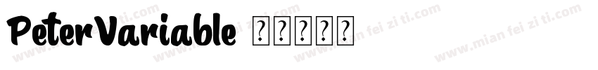 PeterVariable字体转换