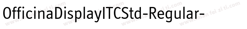 OfficinaDisplayITCStd-Regular字体转换