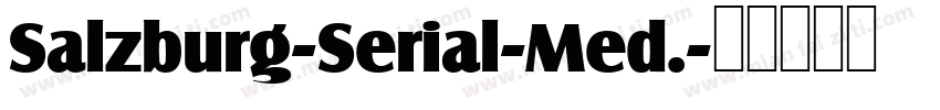 Salzburg-Serial-Med.字体转换