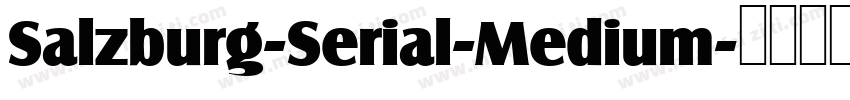 Salzburg-Serial-Medium字体转换
