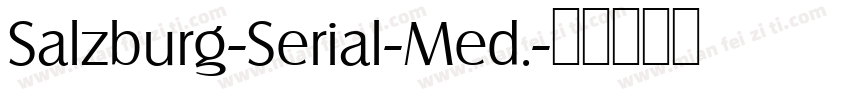 Salzburg-Serial-Med.字体转换