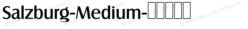 Salzburg-Medium字体转换