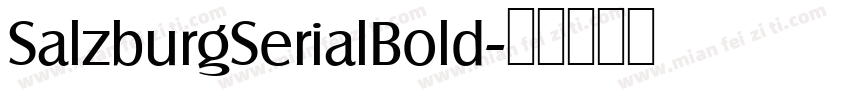 SalzburgSerialBold字体转换