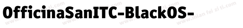 OfficinaSanITC-BlackOS字体转换