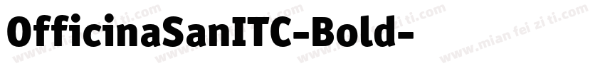 OfficinaSanITC-Bold字体转换