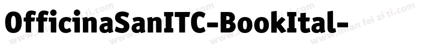 OfficinaSanITC-BookItal字体转换