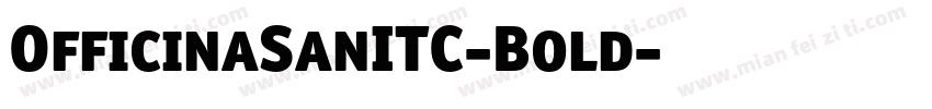 OfficinaSanITC-Bold字体转换