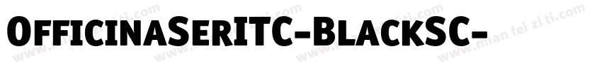 OfficinaSerITC-BlackSC字体转换