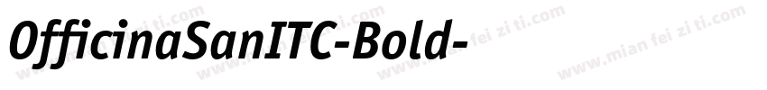 OfficinaSanITC-Bold字体转换