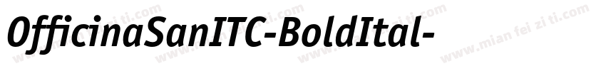 OfficinaSanITC-BoldItal字体转换