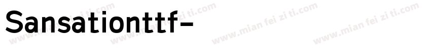 Sansationttf字体转换