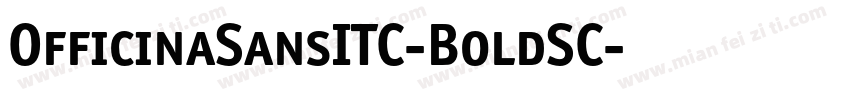 OfficinaSansITC-BoldSC字体转换