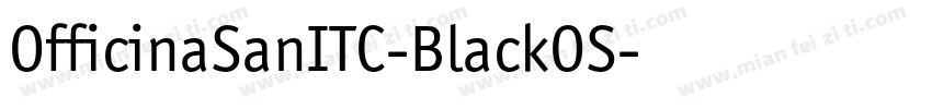 OfficinaSanITC-BlackOS字体转换
