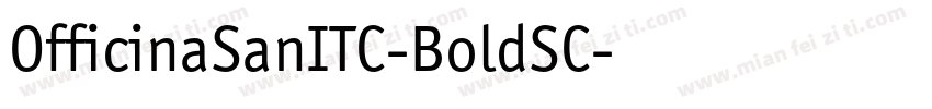 OfficinaSanITC-BoldSC字体转换