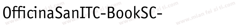 OfficinaSanITC-BookSC字体转换