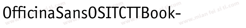 OfficinaSansOSITCTTBook字体转换
