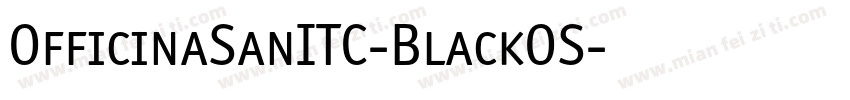 OfficinaSanITC-BlackOS字体转换