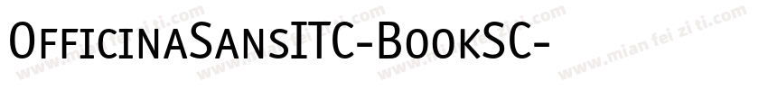OfficinaSansITC-BookSC字体转换