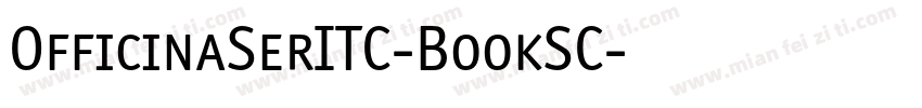 OfficinaSerITC-BookSC字体转换