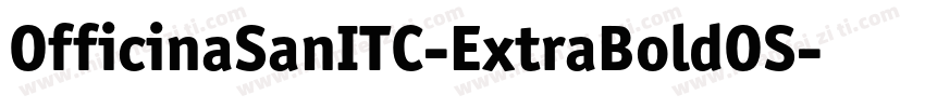 OfficinaSanITC-ExtraBoldOS字体转换