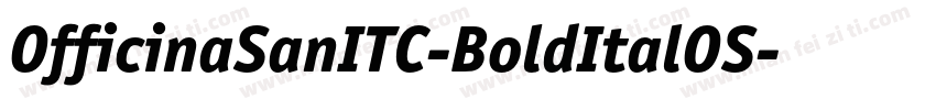 OfficinaSanITC-BoldItalOS字体转换