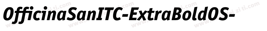 OfficinaSanITC-ExtraBoldOS字体转换