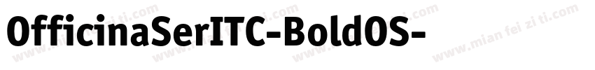 OfficinaSerITC-BoldOS字体转换