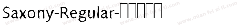 Saxony-Regular字体转换