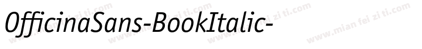 OfficinaSans-BookItalic字体转换