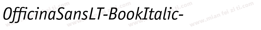 OfficinaSansLT-BookItalic字体转换