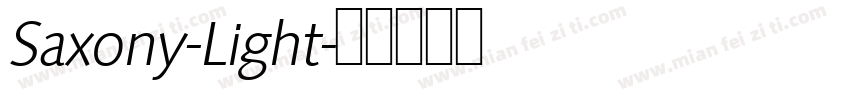 Saxony-Light字体转换