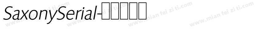SaxonySerial字体转换