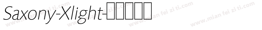 Saxony-Xlight字体转换