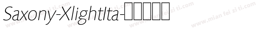 Saxony-XlightIta字体转换