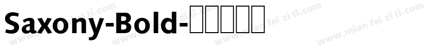 Saxony-Bold字体转换