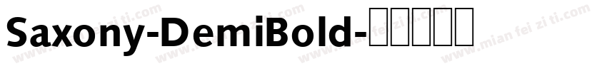 Saxony-DemiBold字体转换