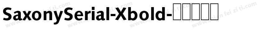 SaxonySerial-Xbold字体转换