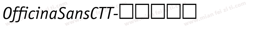OfficinaSansCTT字体转换