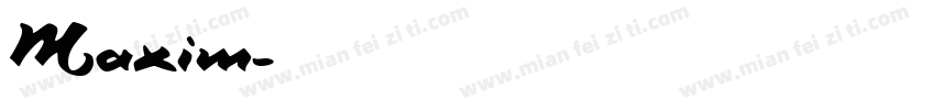 Maxim字体转换