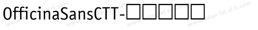 OfficinaSansCTT字体转换