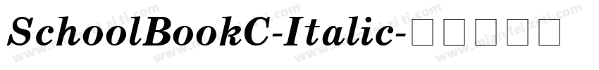 SchoolBookC-Italic字体转换