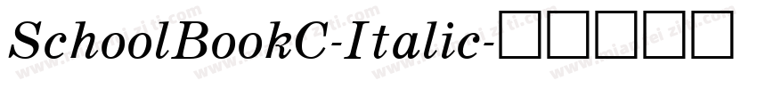 SchoolBookC-Italic字体转换