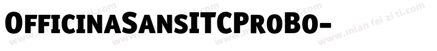OfficinaSansITCProBo字体转换