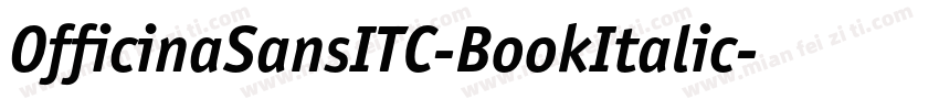 OfficinaSansITC-BookItalic字体转换