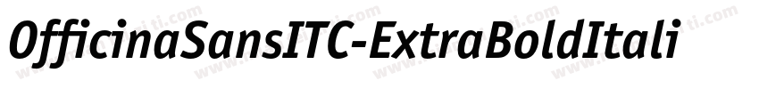 OfficinaSansITC-ExtraBoldItalicOS字体转换