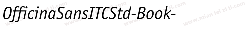 OfficinaSansITCStd-Book字体转换