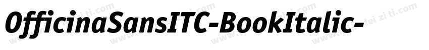 OfficinaSansITC-BookItalic字体转换