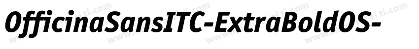 OfficinaSansITC-ExtraBoldOS字体转换