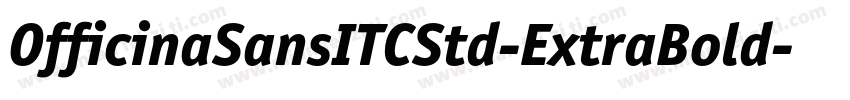 OfficinaSansITCStd-ExtraBold字体转换